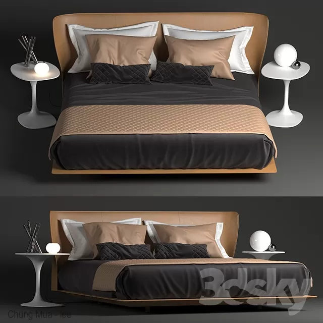3DSKYFREE – BED 3DS MAX MODELS