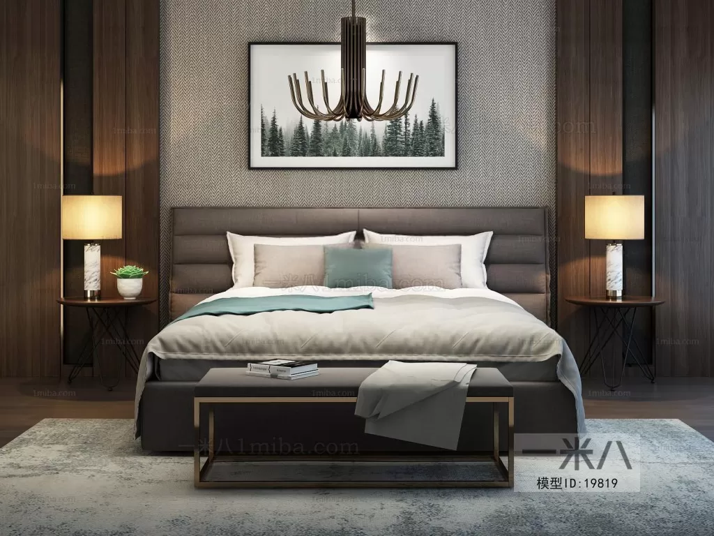 3DSKYFREE – BED 3DS MAX MODELS