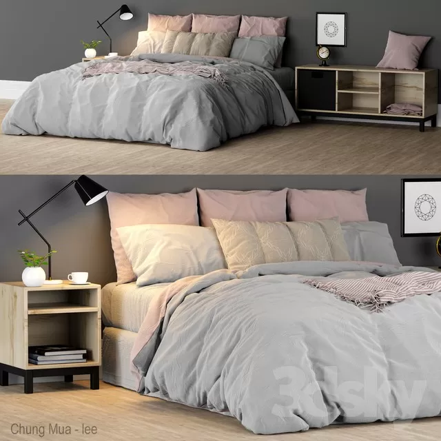 3DSKYFREE – BED 3DS MAX MODELS