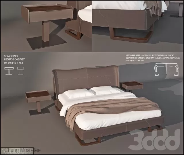 3DSKYFREE – BED 3DS MAX MODELS