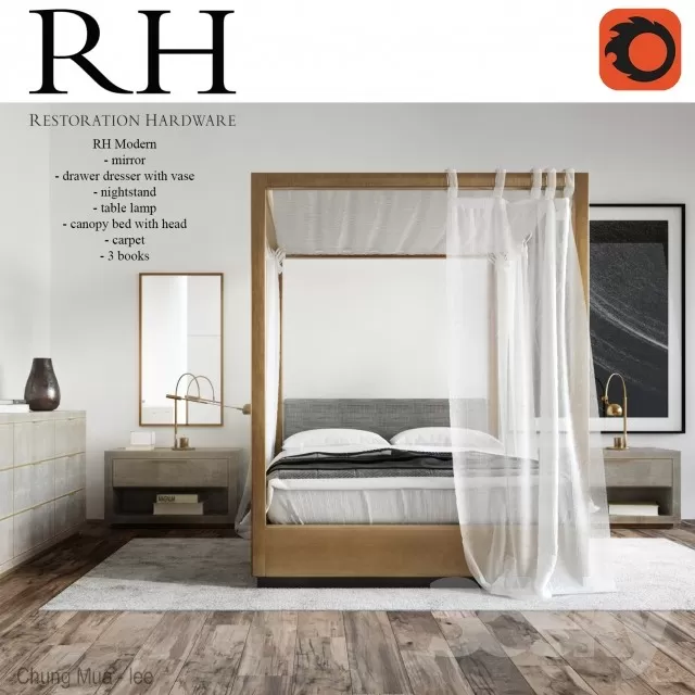 3DSKYFREE – BED 3DS MAX MODELS