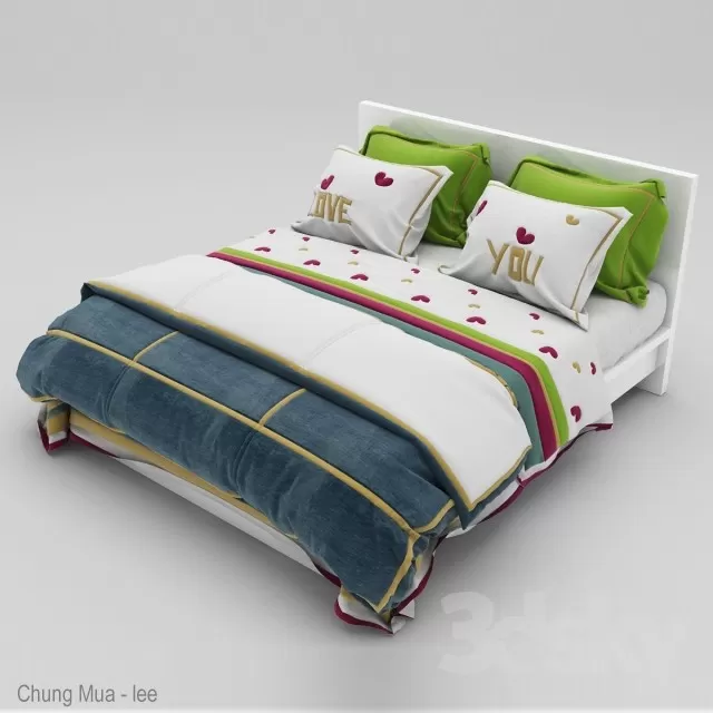 3DSKYFREE – BED 3DS MAX MODELS
