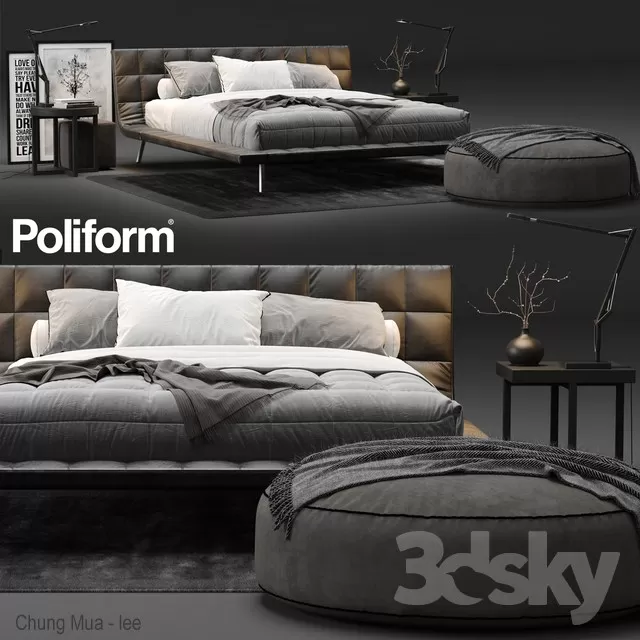 3DSKYFREE – BED 3DS MAX MODELS