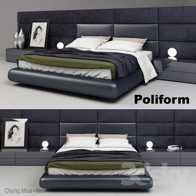 3DSKYFREE – BED 3DS MAX MODELS