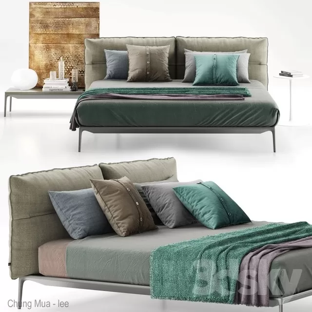 3DSKYFREE – BED 3DS MAX MODELS