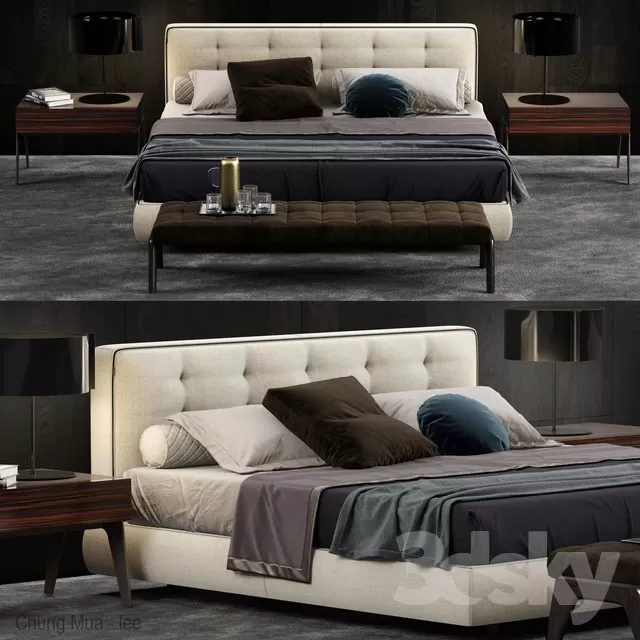 3DSKYFREE – BED 3DS MAX MODELS