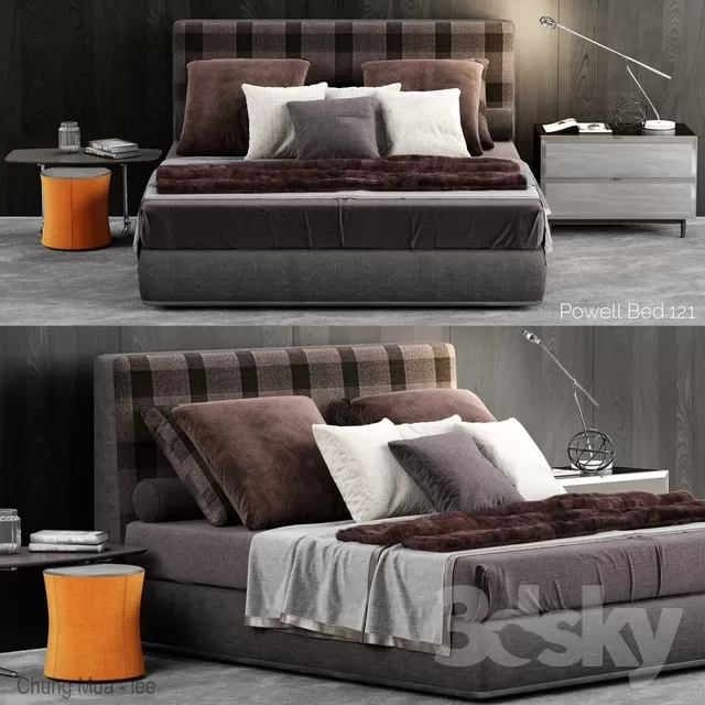 3DSKYFREE – BED 3DS MAX MODELS