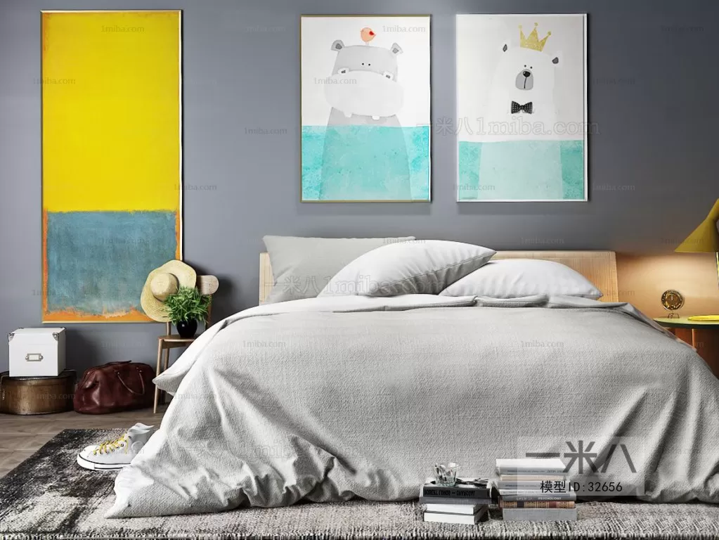 3DSKYFREE – BED 3DS MAX MODELS