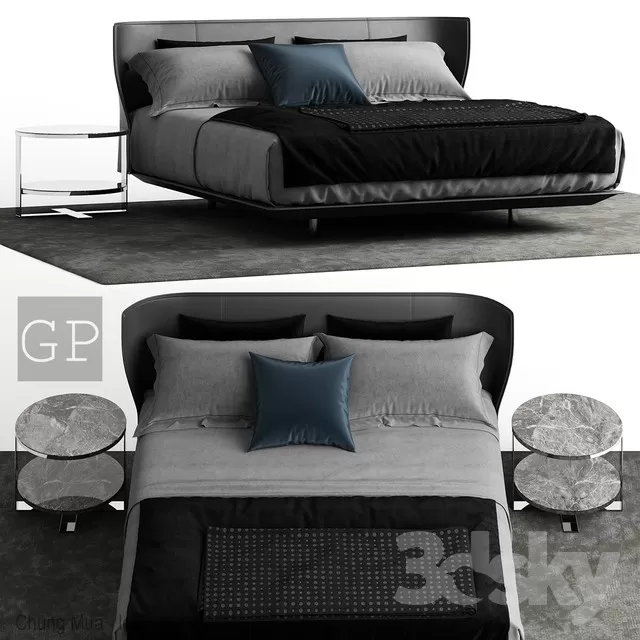 3DSKYFREE – BED 3DS MAX MODELS