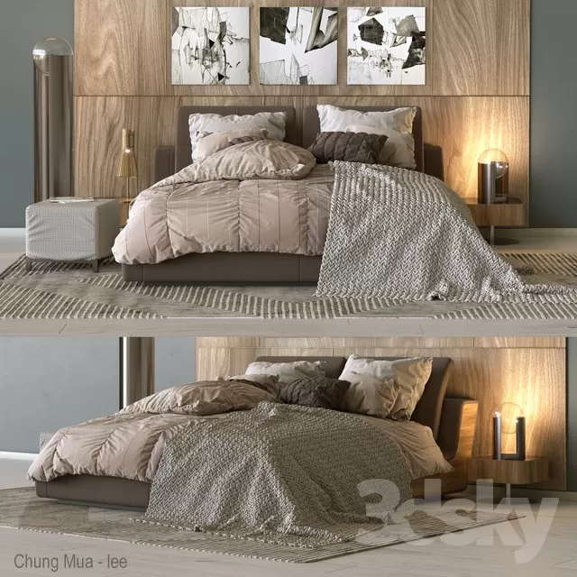 DECOR HELPER – BED 3D MODELS – 628