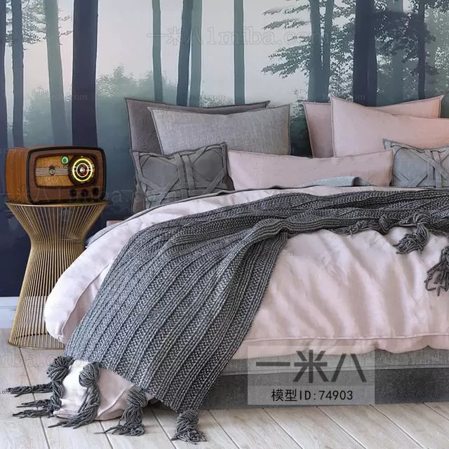 3DSKYFREE – BED 3DS MAX MODELS