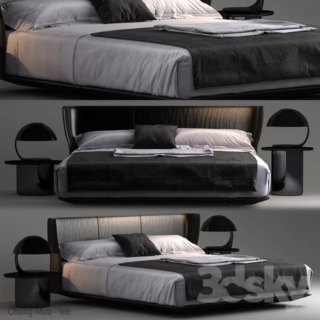 3DSKYFREE – BED 3DS MAX MODELS