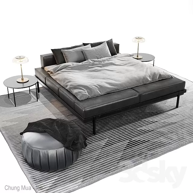 3DSKYFREE – BED 3DS MAX MODELS