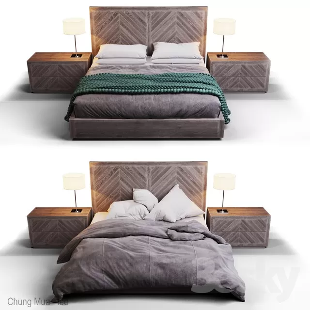 3DSKYFREE – BED 3DS MAX MODELS