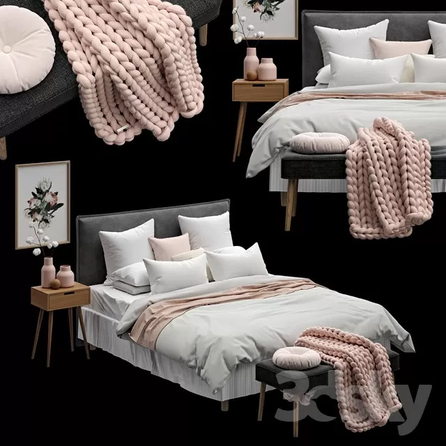 3DSKYFREE – BED 3DS MAX MODELS