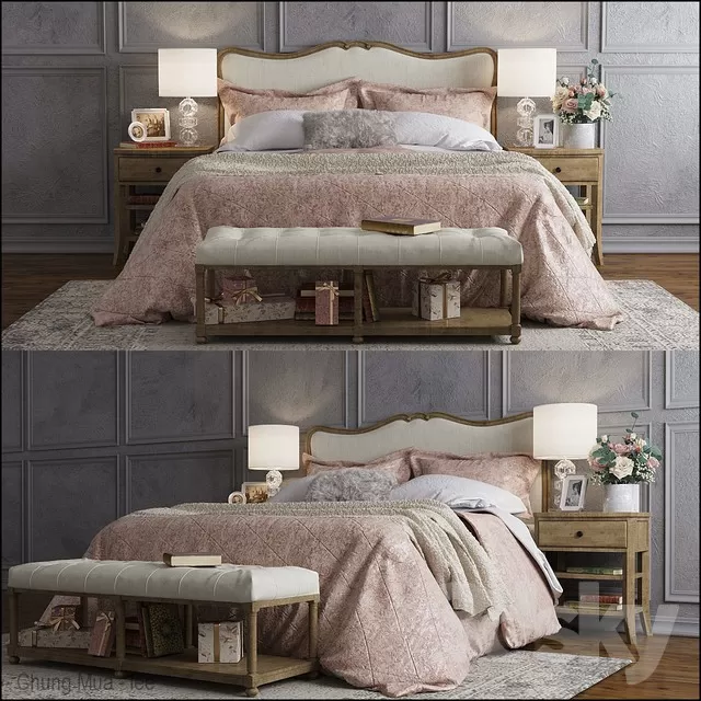 3DSKYFREE – BED 3DS MAX MODELS