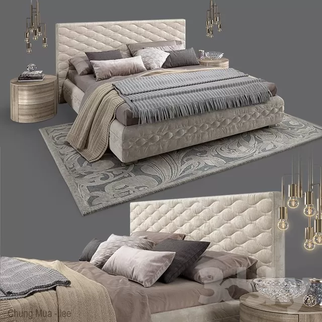 3DSKYFREE – BED 3DS MAX MODELS