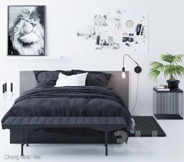 3DSKYFREE – BED 3DS MAX MODELS