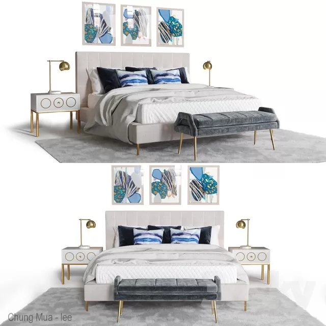 3DSKYFREE – BED 3DS MAX MODELS