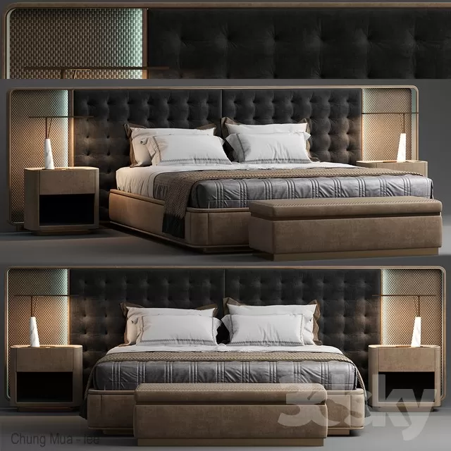 3DSKYFREE – BED 3DS MAX MODELS