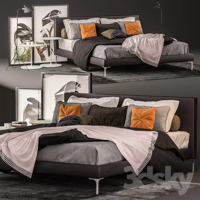 3DSKYFREE – BED 3DS MAX MODELS