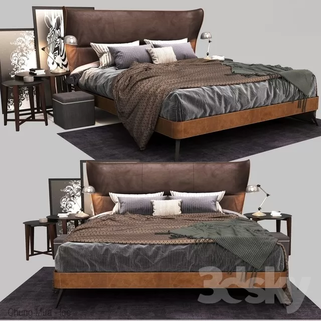 3DSKYFREE – BED 3DS MAX MODELS