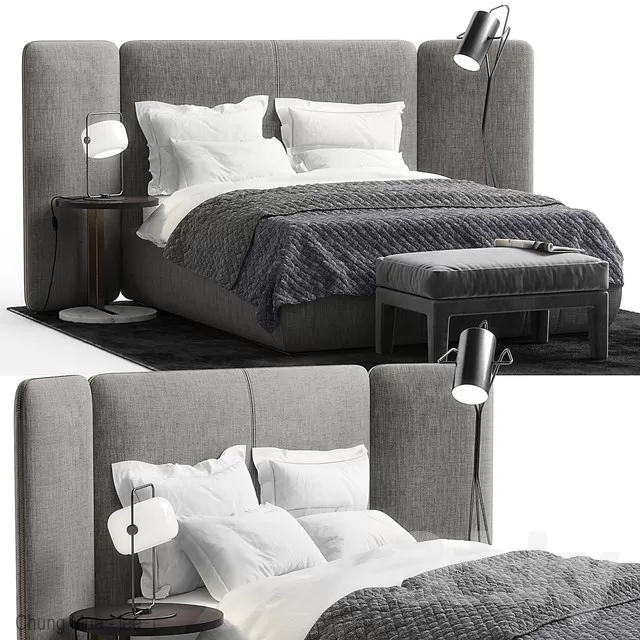 3DSKYFREE – BED 3DS MAX MODELS