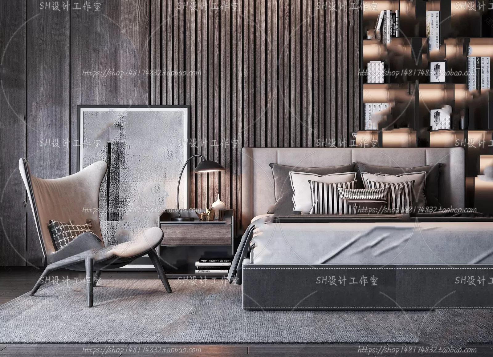 3DSKYFREE – BED 3DS MAX MODELS