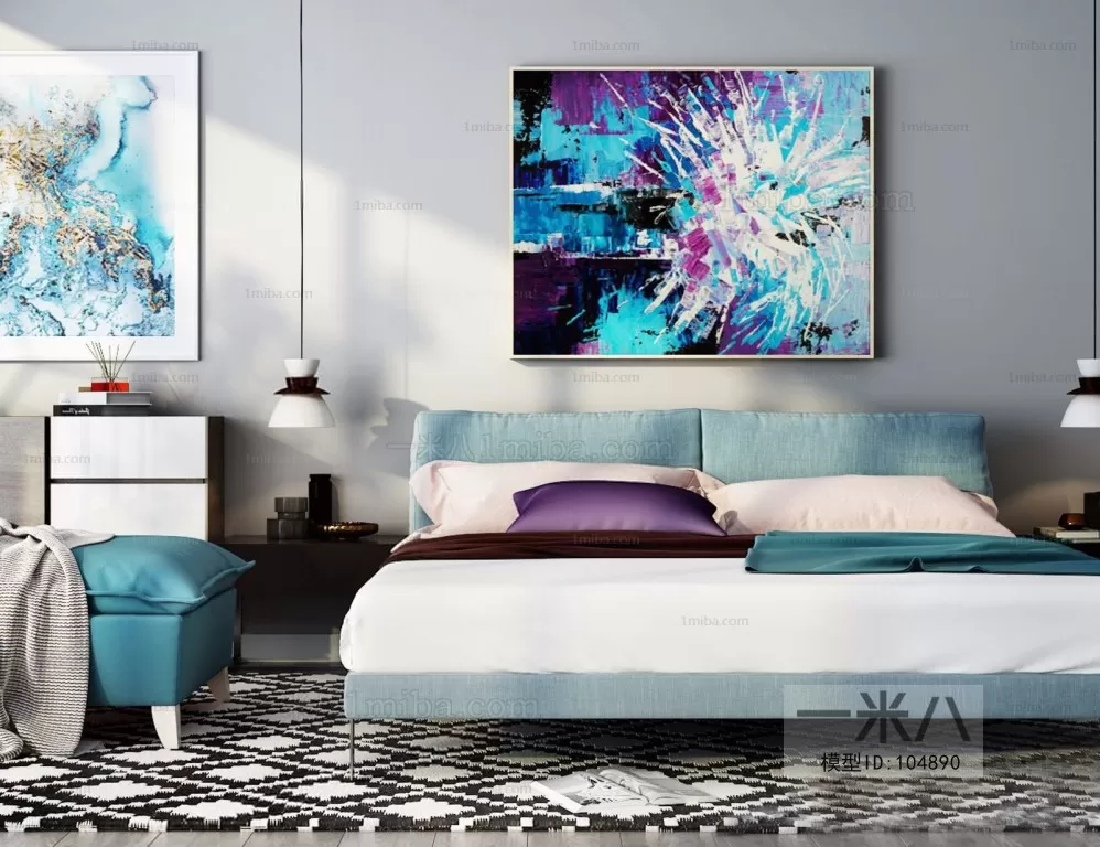 3DSKYFREE – BED 3DS MAX MODELS