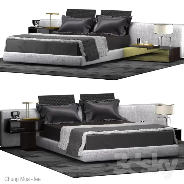 3DSKYFREE – BED 3DS MAX MODELS