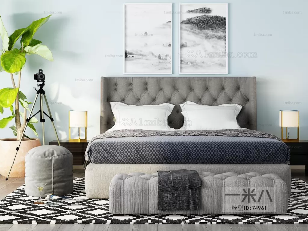 3DSKYFREE – BED 3DS MAX MODELS