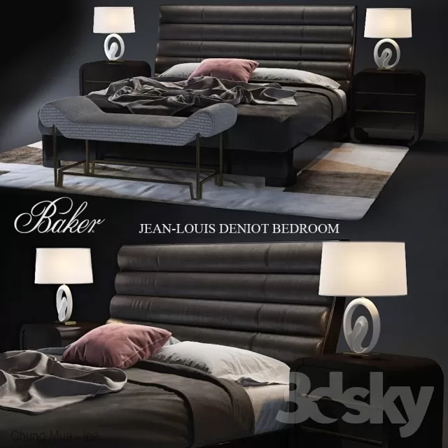 3DSKYFREE – BED 3DS MAX MODELS