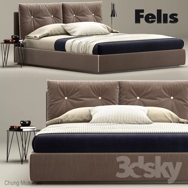 3DSKYFREE – BED 3DS MAX MODELS