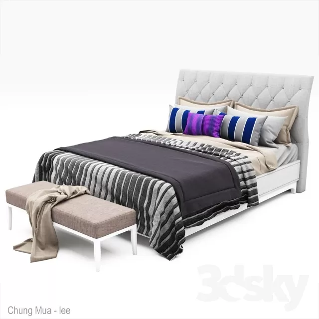 3DSKYFREE – BED 3DS MAX MODELS