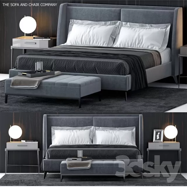 3DSKYFREE – BED 3DS MAX MODELS