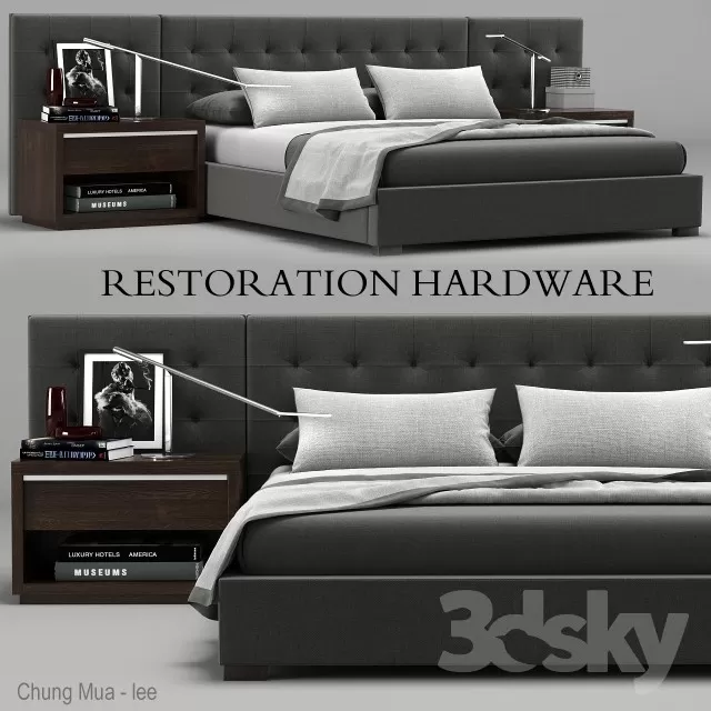 3DSKYFREE – BED 3DS MAX MODELS