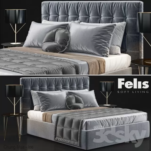 3DSKYFREE – BED 3DS MAX MODELS