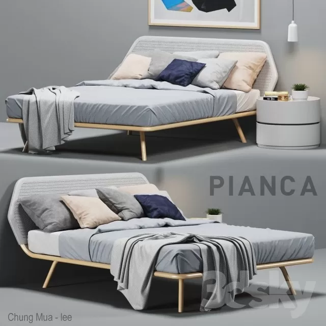 3DSKYFREE – BED 3DS MAX MODELS