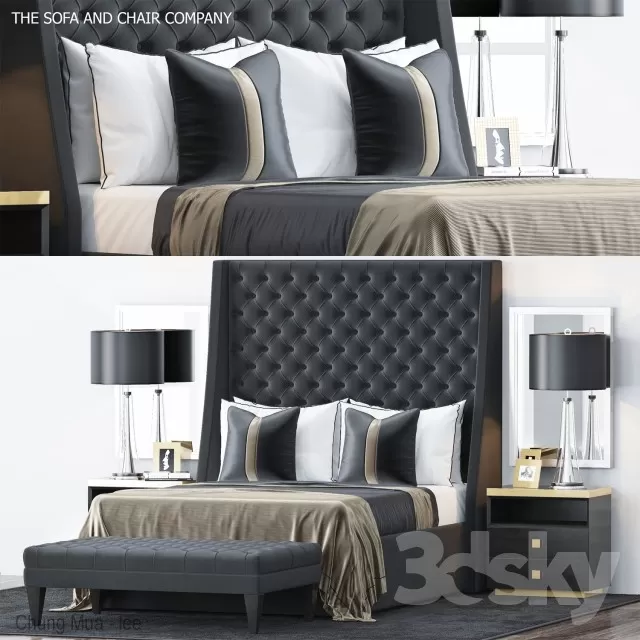 3DSKYFREE – BED 3DS MAX MODELS