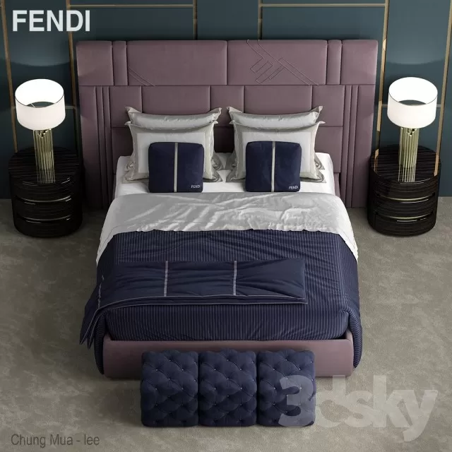 3DSKYFREE – BED 3DS MAX MODELS