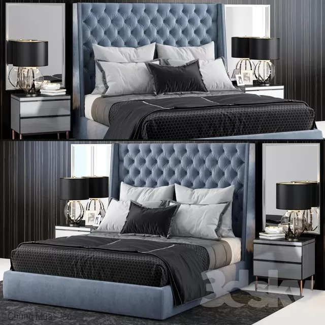 3DSKYFREE – BED 3DS MAX MODELS