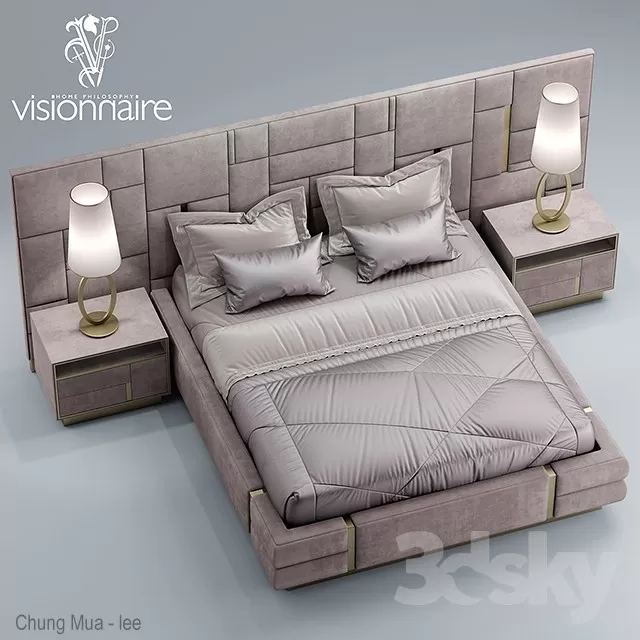 3DSKYFREE – BED 3DS MAX MODELS