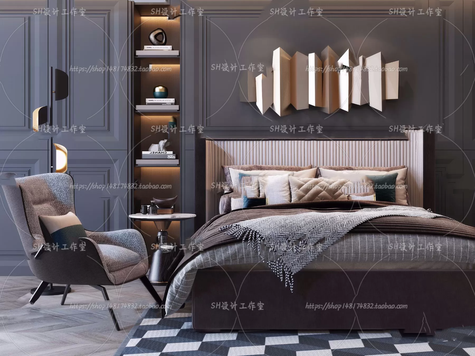 3DSKYFREE – BED 3DS MAX MODELS