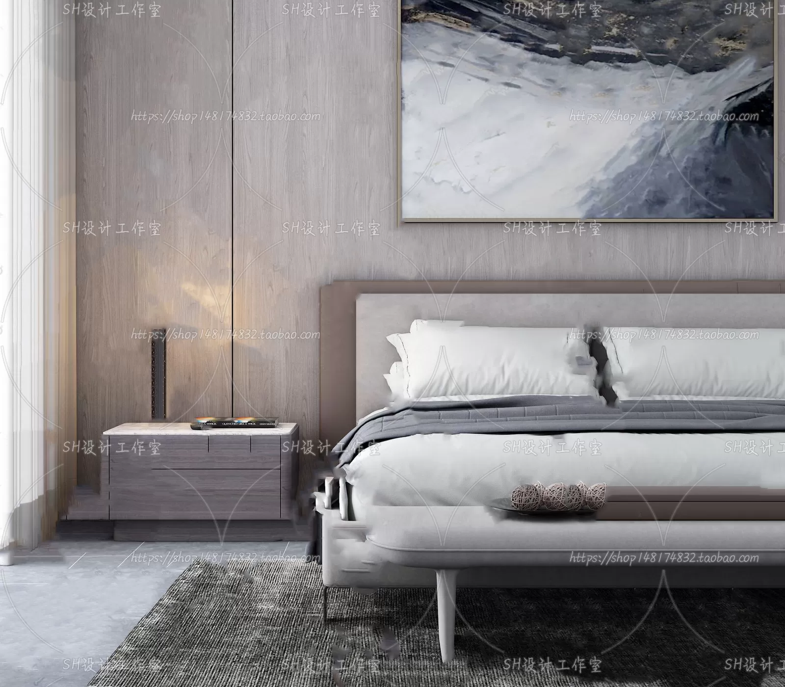 3DSKYFREE – BED 3DS MAX MODELS