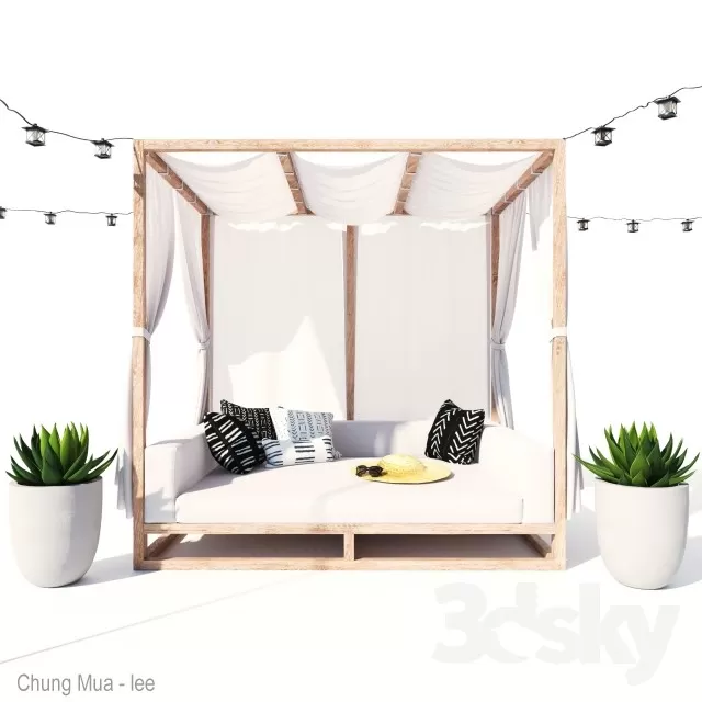 3DSKYFREE – BED - CAPONY 3DS MAX MODELS