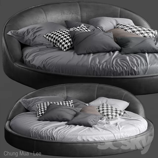 DECOR HELPER – BED – CIRCLE 3D MODELS – 2