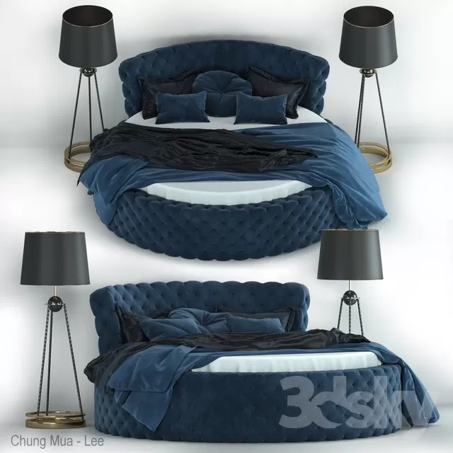 BED - CIRCLE 3D MODELS