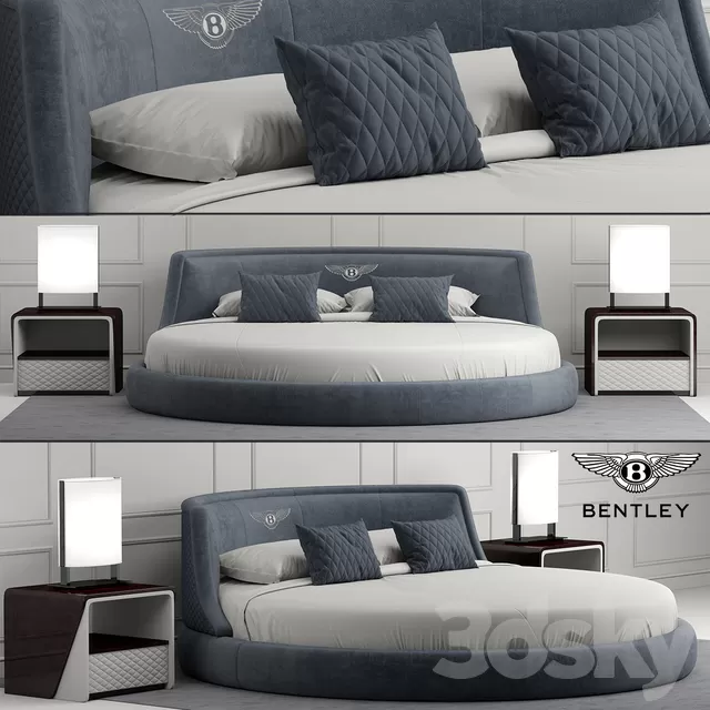 3DSKYFREE – BED - CIRCLE 3DS MAX MODELS