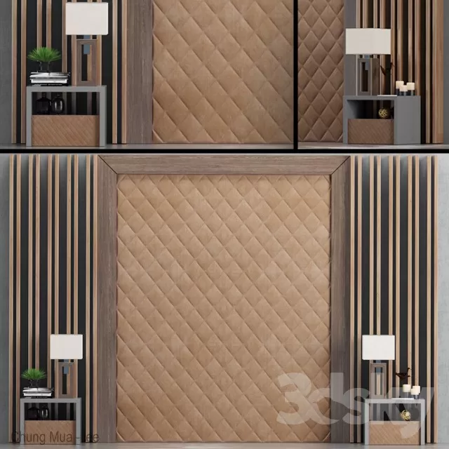 3DSKYFREE – BED - HEAD 3DS MAX MODELS