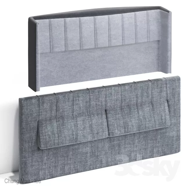 3DSKYFREE – BED - HEAD 3DS MAX MODELS